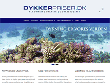 Tablet Screenshot of dykkerpriser.dk